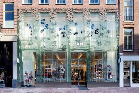 chanel glass house amsterdam|The façade in glass for Chanel in Amsterdam by MVRDV.